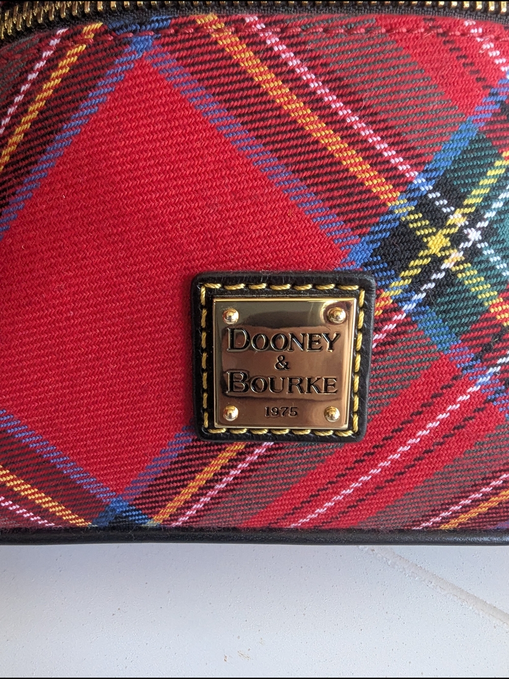 Dooney & Bourke Tartan Plaid Penny Crossbody. - Picture 3 of 12